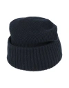 Woolrich Navy Blue Wool Polyamide Hat In Blue