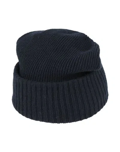 WOOLRICH WOOLRICH MAN HAT MIDNIGHT BLUE SIZE L WOOL, CASHMERE