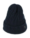 Woolrich Man Hat Midnight Blue Size Xl Virgin Wool