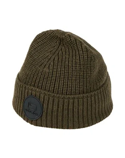 Woolrich Man Hat Military Green Size Xl Virgin Wool