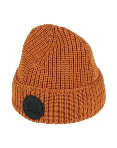 Woolrich Man Hat Tan Size Xl Virgin Wool In Brown