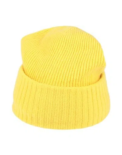Woolrich Man Hat Yellow Size Xl Wool, Cashmere