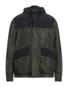 Woolrich Man Jacket Dark Green Size M Polyester, Polyamide