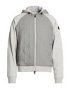 Woolrich Man Jacket Light Grey Size L Cotton, Polyester In Multi