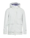 Woolrich Man Jacket Light Grey Size M Polyester In Gray