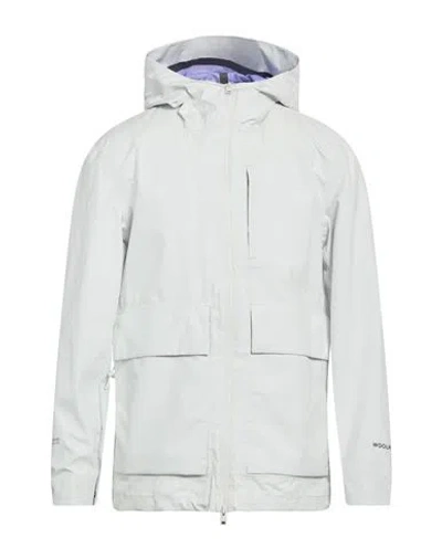 Woolrich Man Jacket Light Grey Size M Polyester In Gray