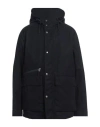 Woolrich Man Jacket Midnight Blue Size Xxl Cotton In Blue