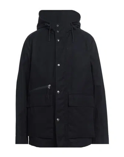 Woolrich Man Jacket Midnight Blue Size Xxl Cotton