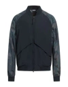 Woolrich Man Jacket Midnight Blue Size L Polyester, Cotton, Polyamide In Blue