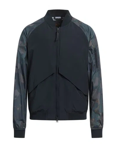 Woolrich Man Jacket Midnight Blue Size L Polyester, Cotton, Polyamide
