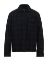 Woolrich Man Jacket Midnight Blue Size S Wool, Polyamide