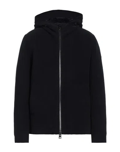 Woolrich Man Jacket Midnight Blue Size Xxl Wool, Polyamide In Black