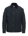 Woolrich Man Jacket Navy Size Xl Cotton, Polyamide In Navy Blue
