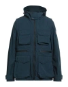 Woolrich Man Jacket Navy Size L Wool, Polyester, Polyamide In Blue
