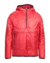 Woolrich Man Jacket Red Size M Polyester In Red