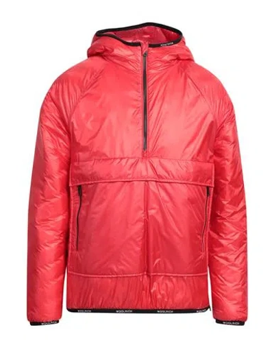 Woolrich Man Jacket Red Size M Polyester