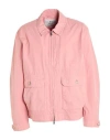 Woolrich Man Jacket Salmon Pink Size S Cotton