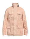 Woolrich Man Jacket Salmon Pink Size Xl Polyamide In Salmon Pink