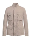 Woolrich Field Pattern Shirt Jacket In Beige