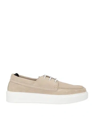 Woolrich Man Lace-up Shoes Beige Size 9 Leather In Neutral