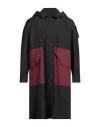 Woolrich Man Overcoat & Trench Coat Black Size Xs Polyester In Black
