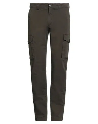 Woolrich Man Pants Dark Green Size 34 Cotton, Elastane