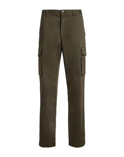 Woolrich Man Pants Dark Green Size 38 Cotton, Elastane