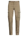 Woolrich Man Pants Khaki Size 32 Cotton, Elastane In Neutral