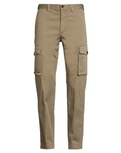 Woolrich Man Pants Khaki Size 32 Cotton, Elastane In Sand