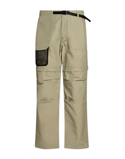 Woolrich Man Pants Sage Green Size L Cotton, Polyamide