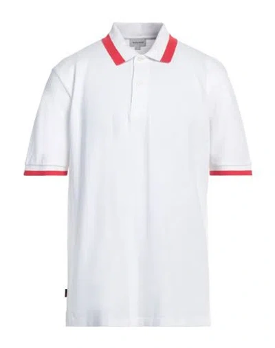 Woolrich Man Polo Shirt White Size M Cotton