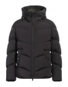 Woolrich Padded Hooded Jacket In Black