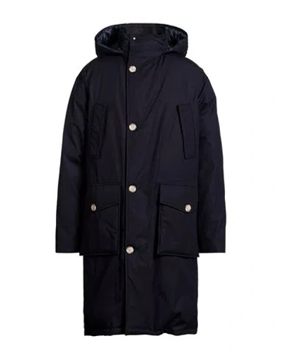 Woolrich Man Puffer Midnight Blue Size L Cotton
