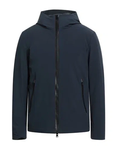 WOOLRICH WOOLRICH MAN PUFFER MIDNIGHT BLUE SIZE L POLYESTER, ELASTANE