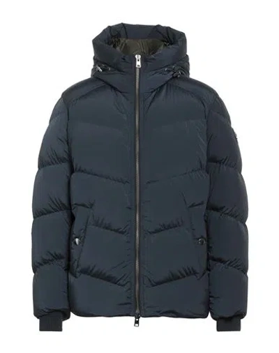 Woolrich Man Puffer Midnight Blue Size Xl Polyamide, Elastane