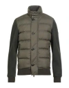 Woolrich Button-up Quilted Down Jacket In Green