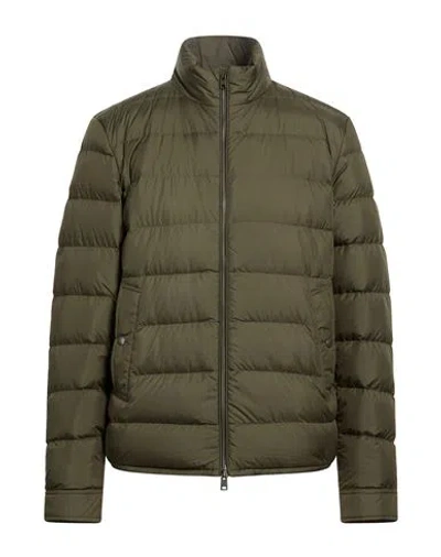 Woolrich Man Puffer Military Green Size Xl Polyester