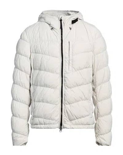 Woolrich Man Puffer Off White Size M Polyamide, Elastane In Off White