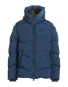 Woolrich Man Puffer Slate Blue Size L Polyamide, Elastane In Black