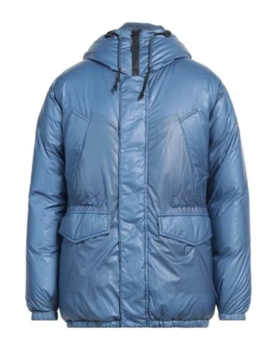 Woolrich Man Puffer Slate Blue Size M Polyamide