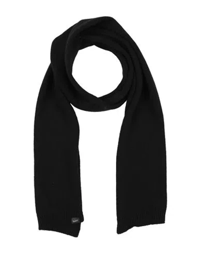 Woolrich Man Scarf Black Size - Virgin Wool, Polyamide