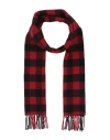 Woolrich Check-pattern Fringed-edge Scarf In Red