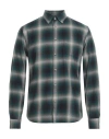 Woolrich Man Shirt Emerald Green Size Xs Cotton