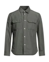 Woolrich Man Shirt Military Green Size M Cotton, Polyamide