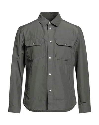 Woolrich Man Shirt Military Green Size M Cotton, Polyamide