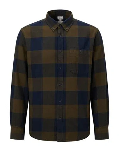Woolrich Man Shirt Military Green Size Xxxl Cotton In Multi