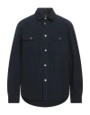 Woolrich Man Coat Midnight Blue Size Xl Wool, Polyamide In Navy Blue