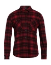 WOOLRICH WOOLRICH MAN SHIRT RED SIZE S WOOL, POLYESTER, ELASTANE