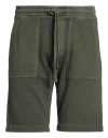 Woolrich Man Shorts & Bermuda Shorts Military Green Size Xs Cotton In Green