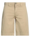 Woolrich Man Shorts & Bermuda Shorts Sand Size 32 Cotton, Elastane In Brown